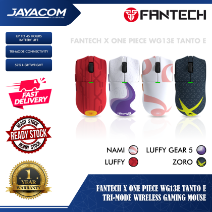 FANTECH X ONE PIECE WG13E TANTO E TRI-MODE WIRELESS GAMING MOUSE – NAMI / LUFFY / LUFFY GEAR 5 / ZORO (12000 DPI / UP TO 45H BATTERY LIFE / PIXART PAW3311 SENSOR)